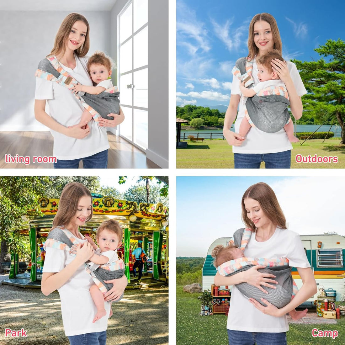 One Shoulder Baby Carrier, Infant Baby Sling, Adjustable Baby Hip Carrier